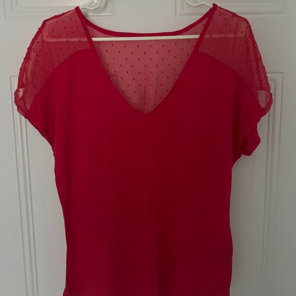 Red Mesh T-Shirt - Picture 1 of 2